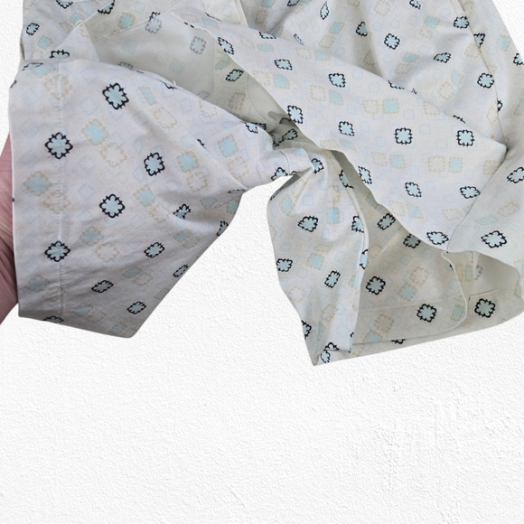 Y2K Vintage White Pastel Geometric Print Shorts Skirt LizGolf Skort Size 10 - Picture 5 of 9